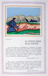 Les Allemands utilisent du gaz chloré, Ypres, 22 avril 1915, 1919