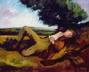 Le repos du chasseur ou Le chasseur endormi, 1929
