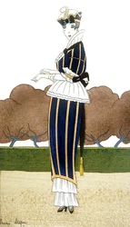 Planche de mode pour un costume parisien