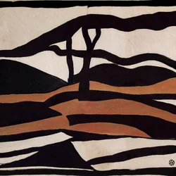 Paysage désertique abstrait