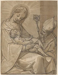 Madone et Enfant avec un évêque, 1591