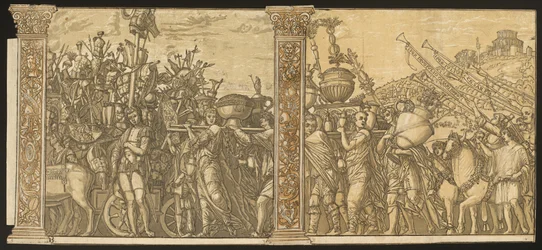 Le Triomphe de Jules César [n°3 et 4 plus 2 colonnes]
