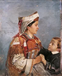 Épouse en costume albanais