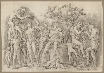 Bacchanale avec une Cuve à Vin