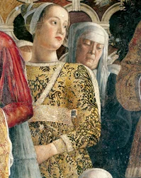 Barbarina Gonzaga, détail de la Cour Murale, Château de San Giorgio, Chambre Nuptiale ou Camera Picta, Mantoue
