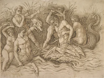 Bataille des Dieux de la Mer moitié droite, vers 1485-88
