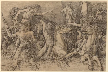 Bataille des dieux de la mer (moitié gauche)