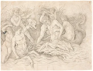 La bataille des dieux de la mer, moitié droite