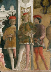 Lodovico II Gonzaga et sa famille (fresque)