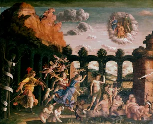 Minerve chassant les vices du jardin de la vertu, vers 1502