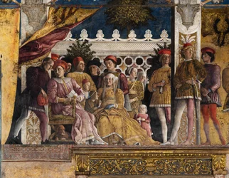 La chambre nuptiale ou Camera Picta, vers 1465-74 (fresque)