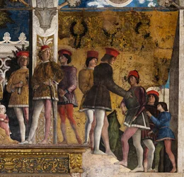 La chambre nuptiale ou Camera Picta, vers 1465-74 (fresque)