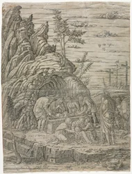 La Mise au tombeau avec les quatre oiseaux