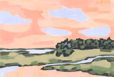 Ciel pêche et terre verte, 2023