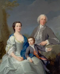 Sir Robert et Lady Smyth avec leur fils, Hervey