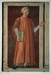 Dante Alighieri, poète, peint (peinture sur toile)