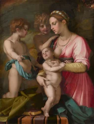 Charité, avant 1530 (huile sur panneau)