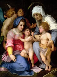 Sainte Famille avec anges, c.1515-16