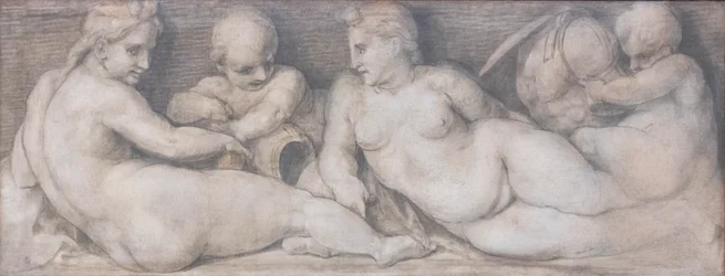 Scène avec des figures dans le style classique