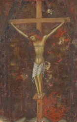 Christ en croix [verso], vers 1380-1390