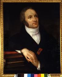 Portrait de Vincenzo Monti (1754 - 1828), poète italien. Peinture d