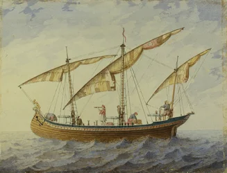 Décor de scène pour le ballet Corsaire par A. Adam, 1863