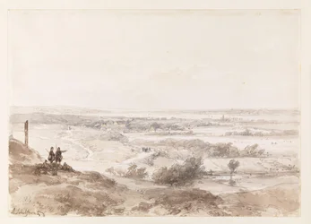 Une vue lointaine de Noordwijk