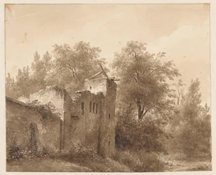 Ruine dans un paysage