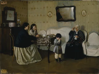 Une matinée en famille. Apprendre à l