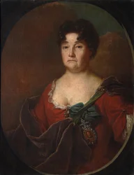 Portrait de la comtesse Anastasia Petrovna Golitsyna 1665-1729, née Prozorovskaya, 1728
