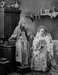 Filles en costume russe, c1870s-c1880s