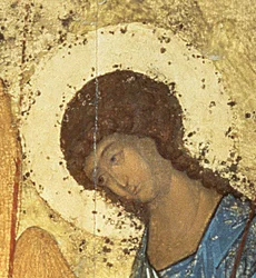 Détail de « La Sainte Trinité », années 1420 (détail)