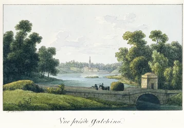 Le Palais du Prieuré à Gatchina, avant 1817