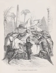 Amis, le sage place sa gloire dans bien manger, de Scènes de la vie privée, vers 1837-47
