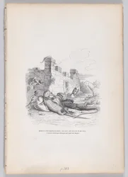 Quand il dormait au soleil... de Scènes de la vie privée et publique..., ca. 1837-47