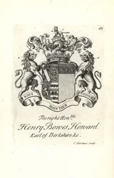 Blason et armoiries du très honorable Henry Bowes Howard