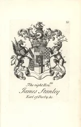 Armoiries et blason du très honorable James Stanley