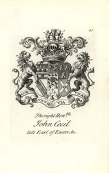 Armoiries et blason du très honorable John Cecil, 6ème comte d