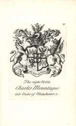 Armoiries et blason du très noble Charles Edward Montagu
