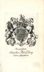 Armoiries et blason du très noble Charles FitzRoy, 2e duc de Grafton