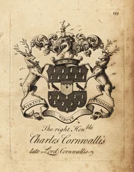 Blason du très honorable Charles Cornwallis, Lord Cornwallis, 4e baron Cornwallis