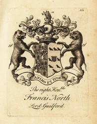 Blason du très honorable Francis North, Lord Guilford, 2e baron Guilford