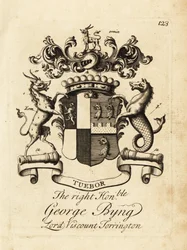 Blason du très honorable George Byng, Lord 1er vicomte Torrington