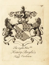 Blason du très honorable Henry Boyle, Lord Carleton
