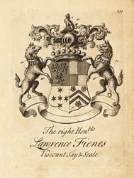 Blason du très honorable Lawrence Fienes, 5e vicomte Saye et Sele (1690-1742)