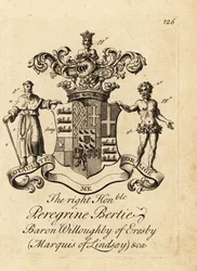 Blason du très honorable Peregrine Bertie, baron Willoughby d