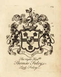 Blason du très honorable Thomas Foley, Lord Foley