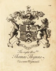 Blason du très honorable Thomas Thynne, 2e vicomte Weymouth