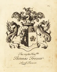 Blason du très honorable Thomas Trevor, Lord Trevor