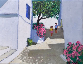 Bougainvilliers, Skiathos, 2024 (huile sur toile)